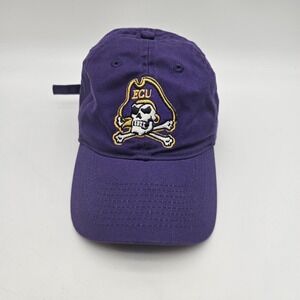 East Carolina Pirates Hat Cap Strap Back One Size Purple NCAA Football Adidas